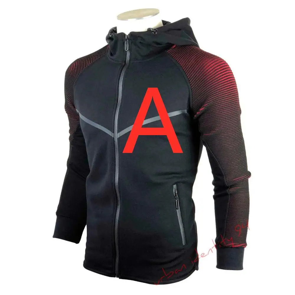 

Spring Print Any Logo For Mens Set Slim Patchwork Jacket Men Tracksuit Sportswear Hoodies Sweatshirt Pants Jogger Suit