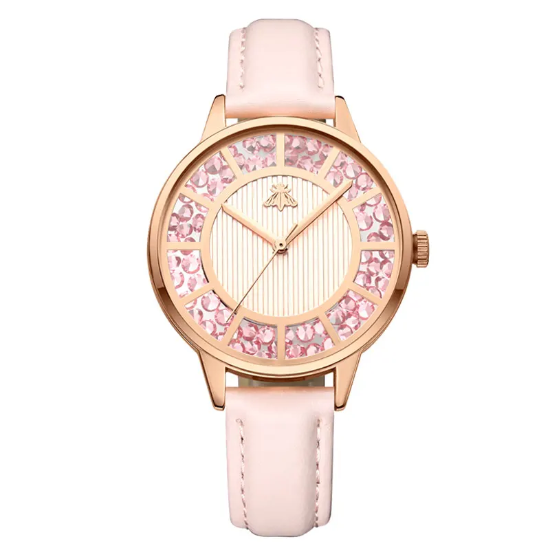 

2019 New Luxury Brand Women's Quartz Watch Leather Female Clock Waterproof 30M Fashion Popular True quality Girl Watches