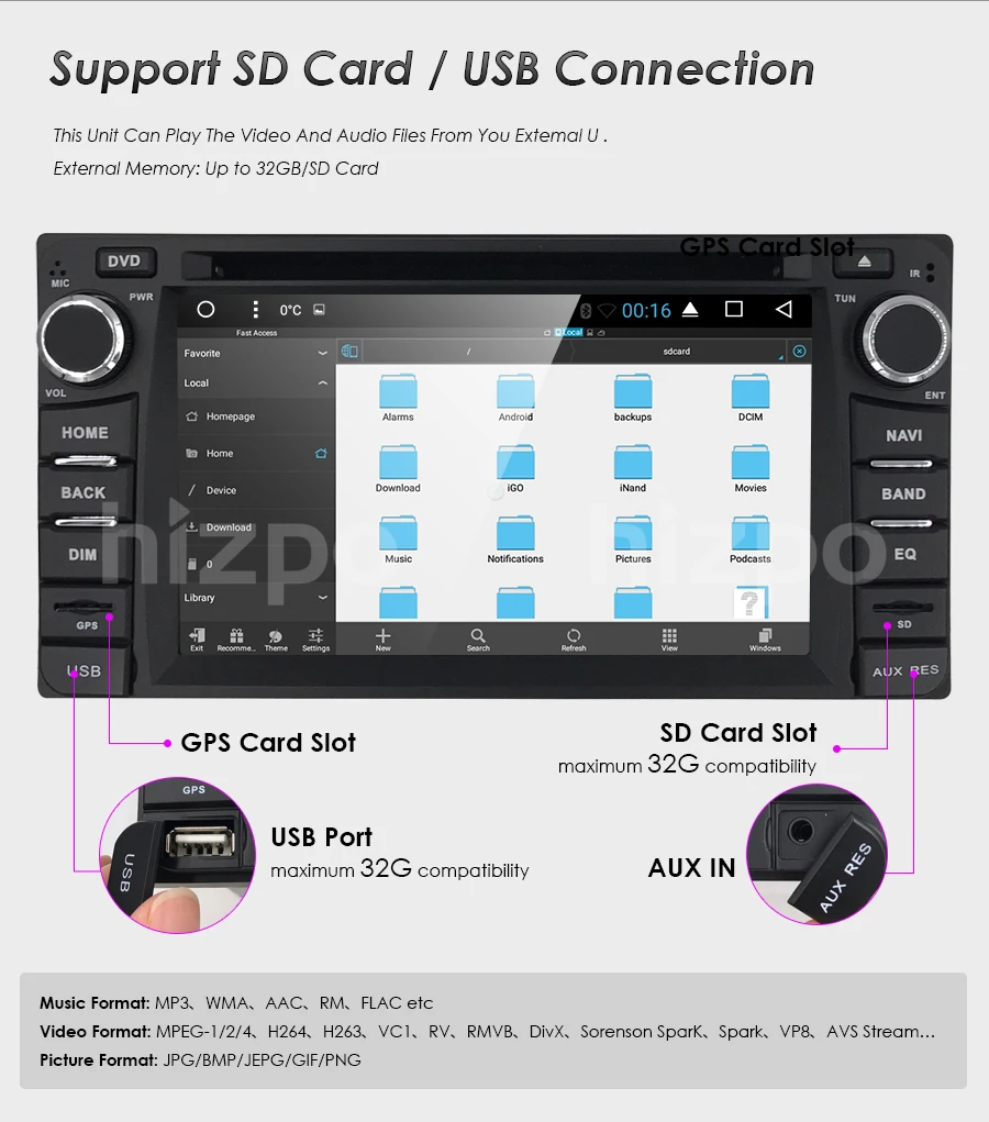 Flash Deal Hizpo Android 6.2 Inch For Toyota Corolla Prado 4RUNNER Hilux FJ Cruiser Tundra Echo GPS RAV4 Car Navi Bluetooth dvd free camera 5