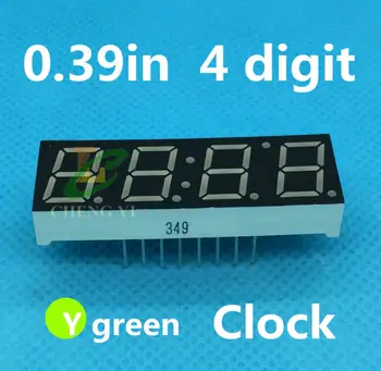 

0.39" 0.39in green Clock LED Display Common ANODE 4 Bit Digital Tube 0.39 inch 7 Segment display