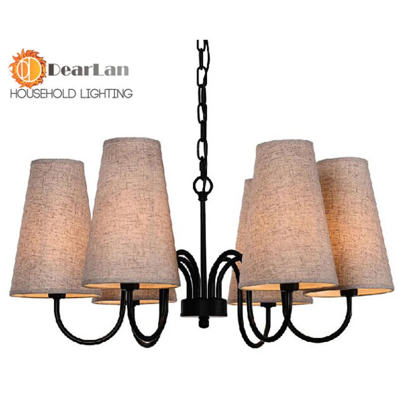 

Large Aluminum Modern Iron 6 Head Pendant Lamps Vintage Iron Pendant Light For Living Room Bed Room Restroom Free Shipping