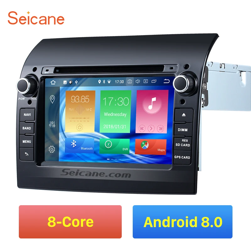 

Clearance Seicane 1Din Android 8.0 7" Car Radio GPS Multimedia Player Tochscreen Wifi Head Unit For 2007-2016 Fiat Ducato