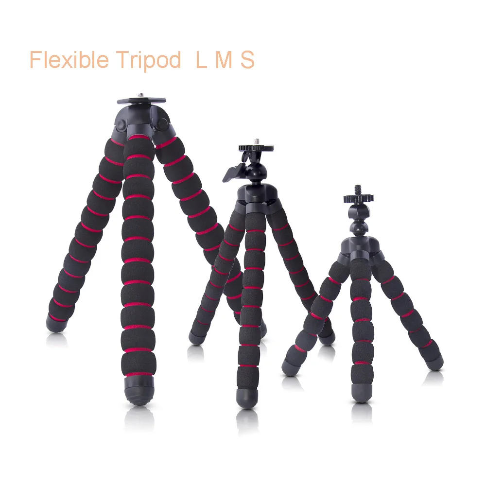 Штатив Осьминог большого размера с гибким креплением Gorillapod монопод для Gopro SJCAM Yi 4K