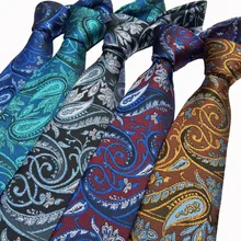 Классический мужской галстук с узором "огурцы" мужской жакет тканый узкий галстук тонкий 7 см галстуки для мужчин костюм деловой Свадебный ежедневный галстук