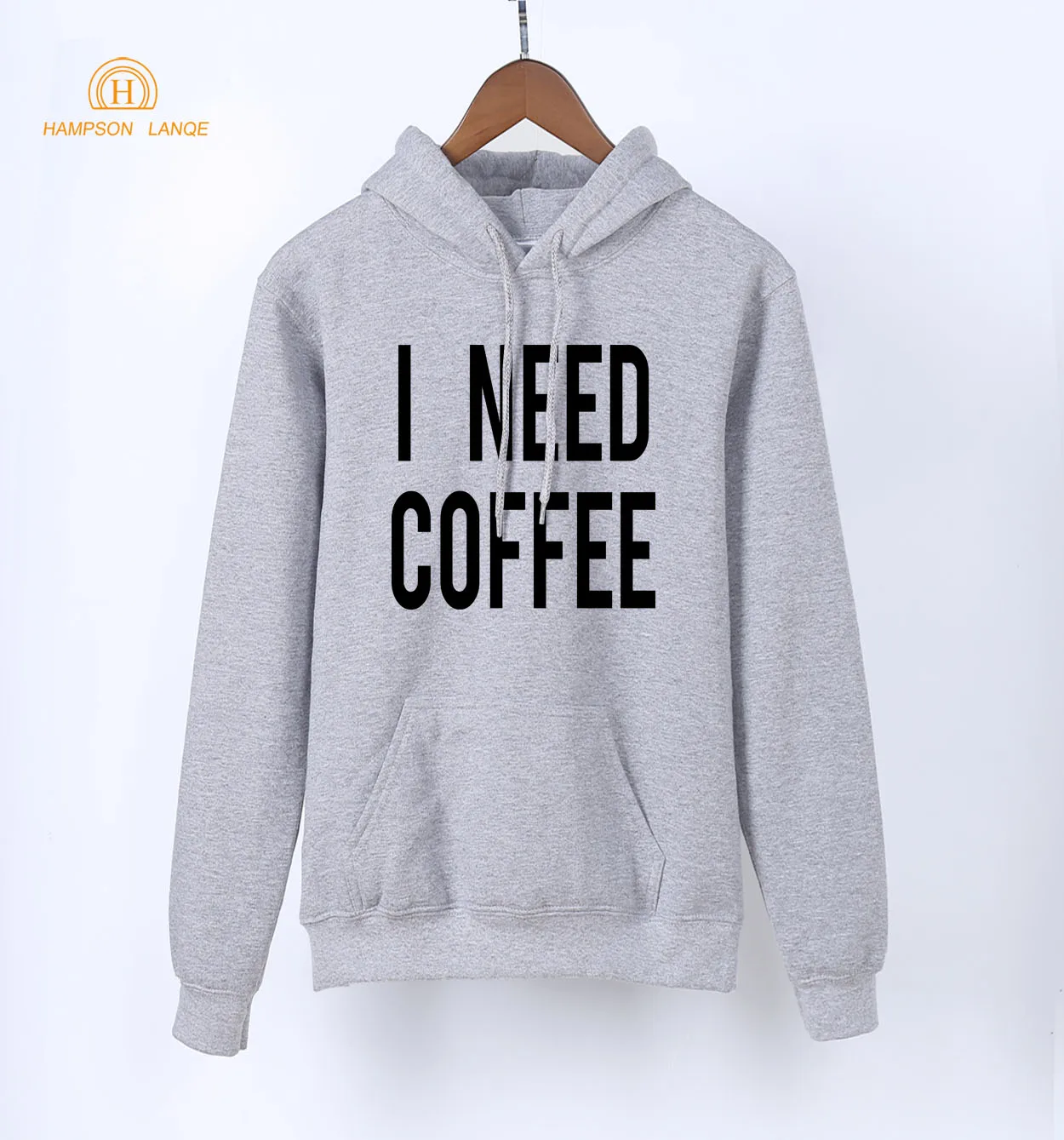 Женские толстовки с капюшоном I Need Coffee черные белые серые розовые красные синие