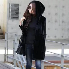 Colete De Pele Feminina Новая модная шуба из искусственного меха Зимний женский жилет из кроличьего меха размера плюс M-XXXL жилет из искусственного меха с капюшоном