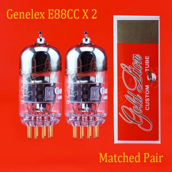 

Free shipping 2pcs Genalex - Gold Lion E88CC / 6922/6DJ8 gold pins Vacuum Tube Matched Pair For Amplifier