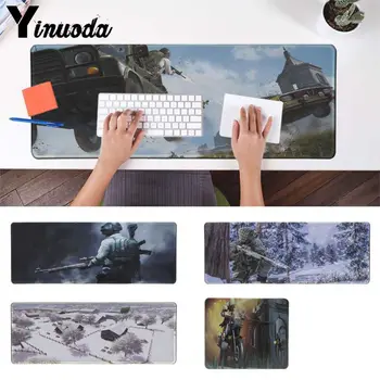 

Yinuoda In Stocked PLAYERUNKNOWN S BATTLEGROUNDS Snow DIY Design Pattern Game mousepad Speed/Control Version Large Gaming Mouse