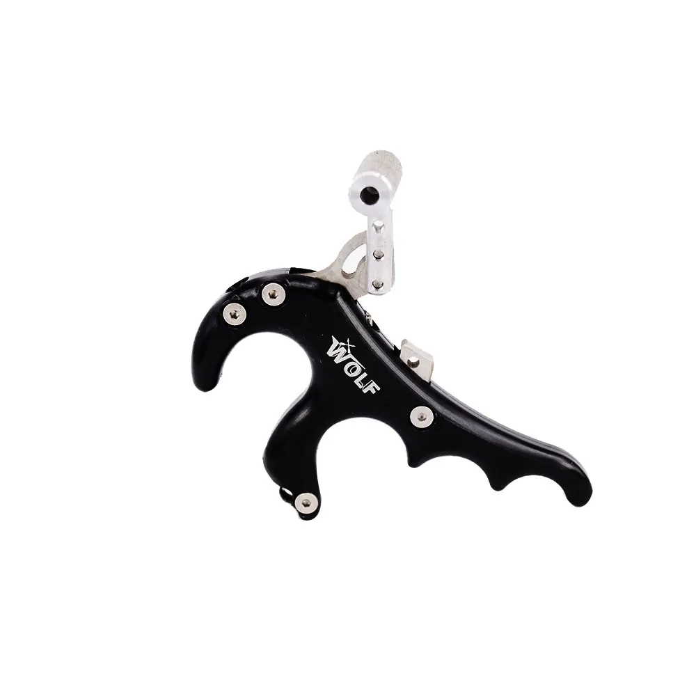 Senwick WOLF Stainless Steel 4 Fingers Archery Grip Caliper Release Aid