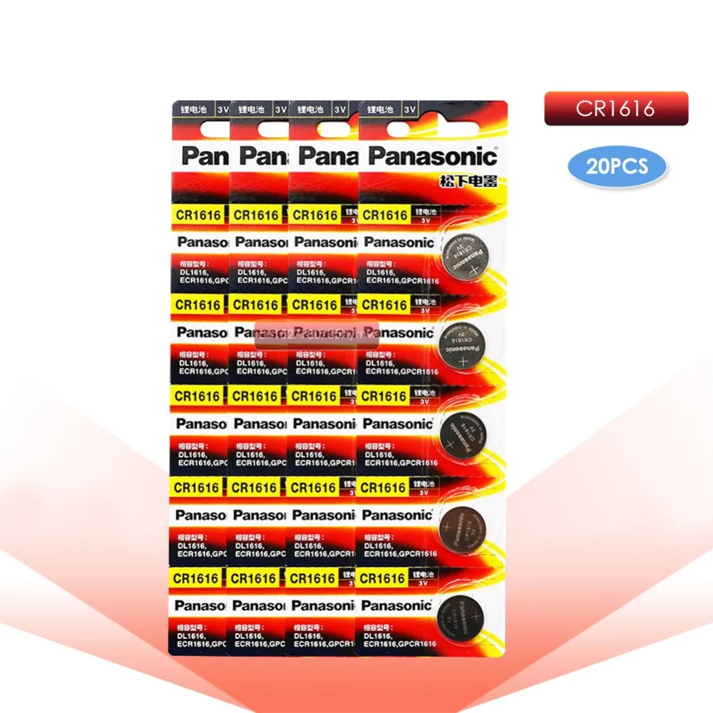 

PANASONIC 20pc original cr1616 3v button cell coin batteries for watch DL1616 BR1616 ECR1616 5021LC L11 L28 KCR1616