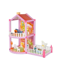 Игрушечная мебель для детского рукоделия вилла модель Город Девушка ручной работы кукольный домик подарок. Мужская и wo Мужская персонаж Мягкая игрушка "Щенок"