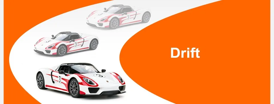 Rastar 1:14 PORSCHE 918 Spyder производительность Новое поступление USB заряжаемый пульт дистанционного управления на большом расстоянии управление Электрический Радиоуправляемый автомобиль, игрушки 70770