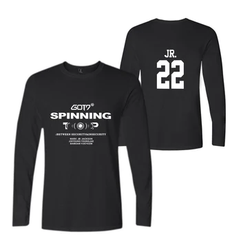 

GOT7 KPOP MAN tshirts women Cool long sleeve T-shirt New Fashion Casual Long Sleeve KPOP GOT7 T-shirt Tops For Spring Plus Size