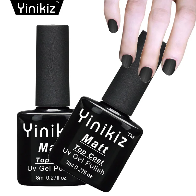 Yinikiz Dull Finish Top Coat LED&UV Gel Lacquer Matt Top Coat Soak Off