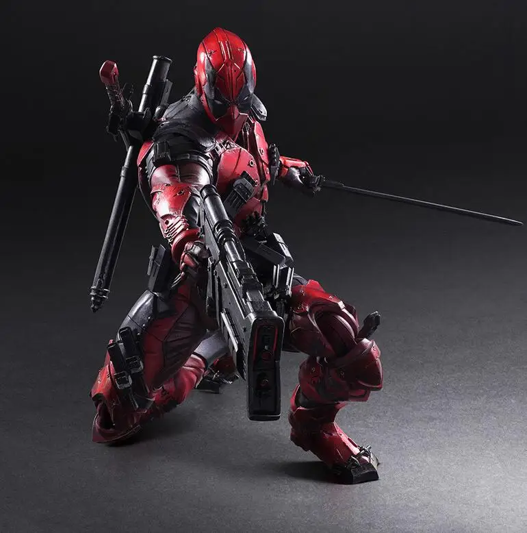 Play Arts Marvel 26 см Дэдпул оригинальная ПВХ фигурка модель игрушки