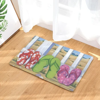 

Carppe Ocean Series Carpet Boat Beach Printing Mat For Living Room 40x60cm 50X80cm Door Mats Rectangle Tapete