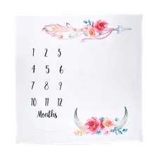 Детское одеяло-Ростомер для фотосъемки одеяло s письмо фон ткань