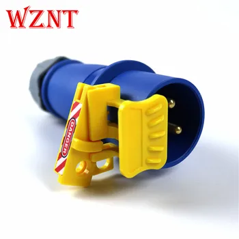 

Industrial waterproof plug lock 16-125A Engineering plastic LOTO lock Stop lock for electric plug PC Various sizes