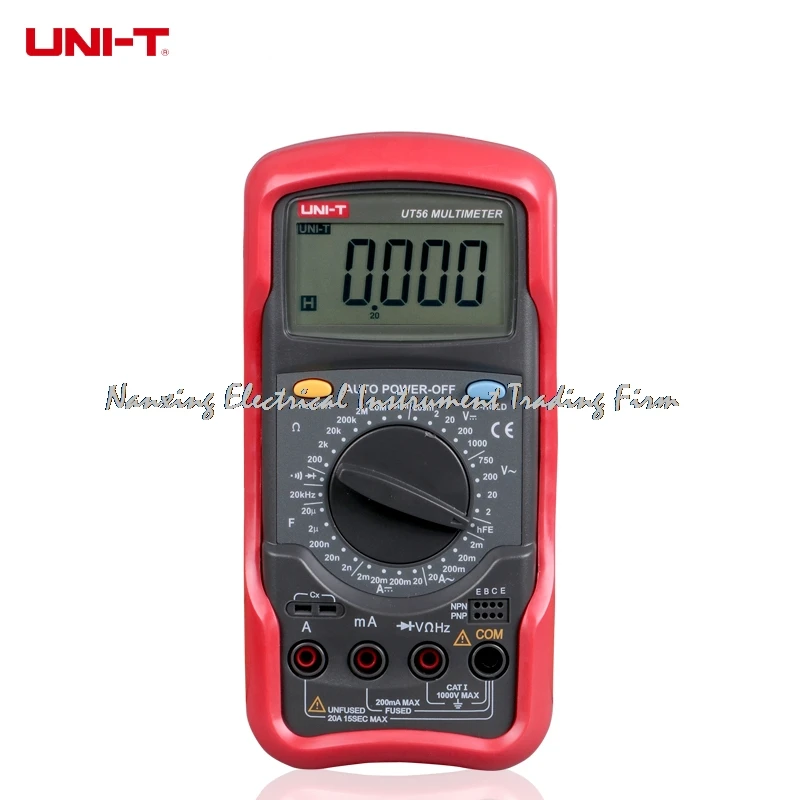

UNI-T UT56 19999 Display 1000V 20A DMM AC DC Voltmeter Resistance Capacitance Frequency test multi meter