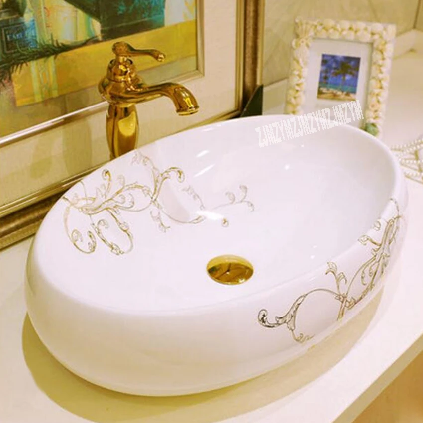 JT-9230 раковины-столешницы, керамическая художественная раковина, Высококачественная домашняя столешница, умывальник для ванной комнаты