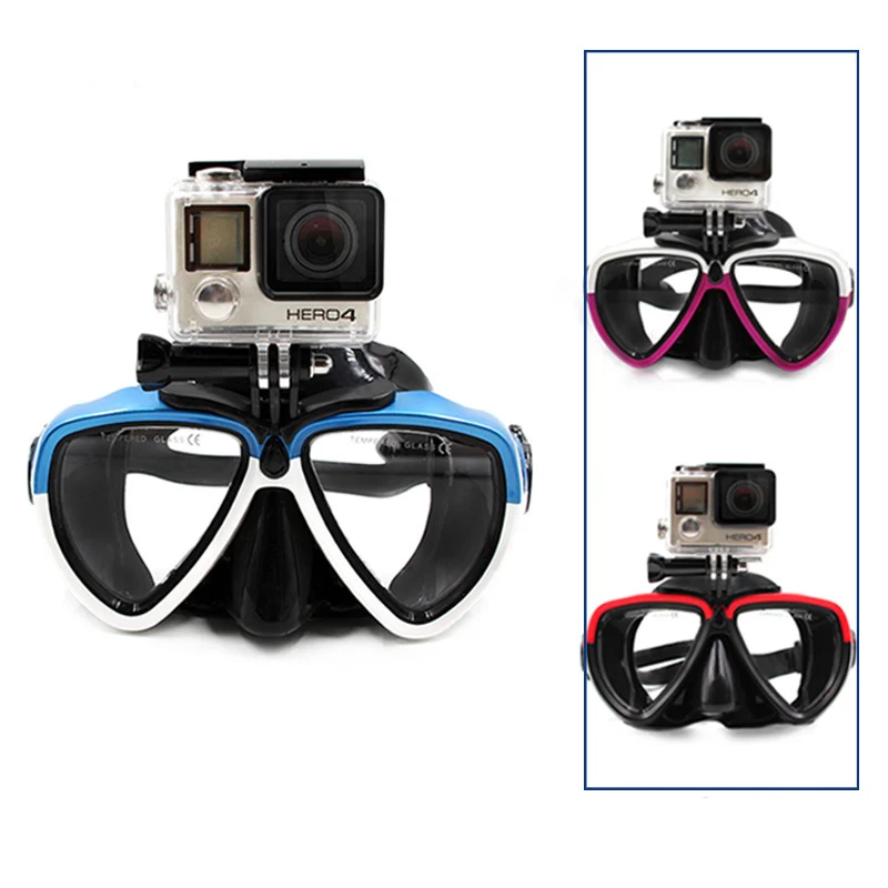 3 Colors Diving Mask Underwater Diving Glasses Anti-fog Adult Swimming Glasses with Detachable Mount For GoPro Xiaomi Yi1 Camera (17)