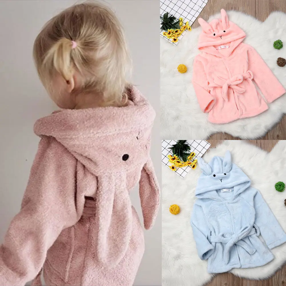 Emmababy 2018 для маленьких мальчиков и девочек зимние теплые с капюшоном ночь банный