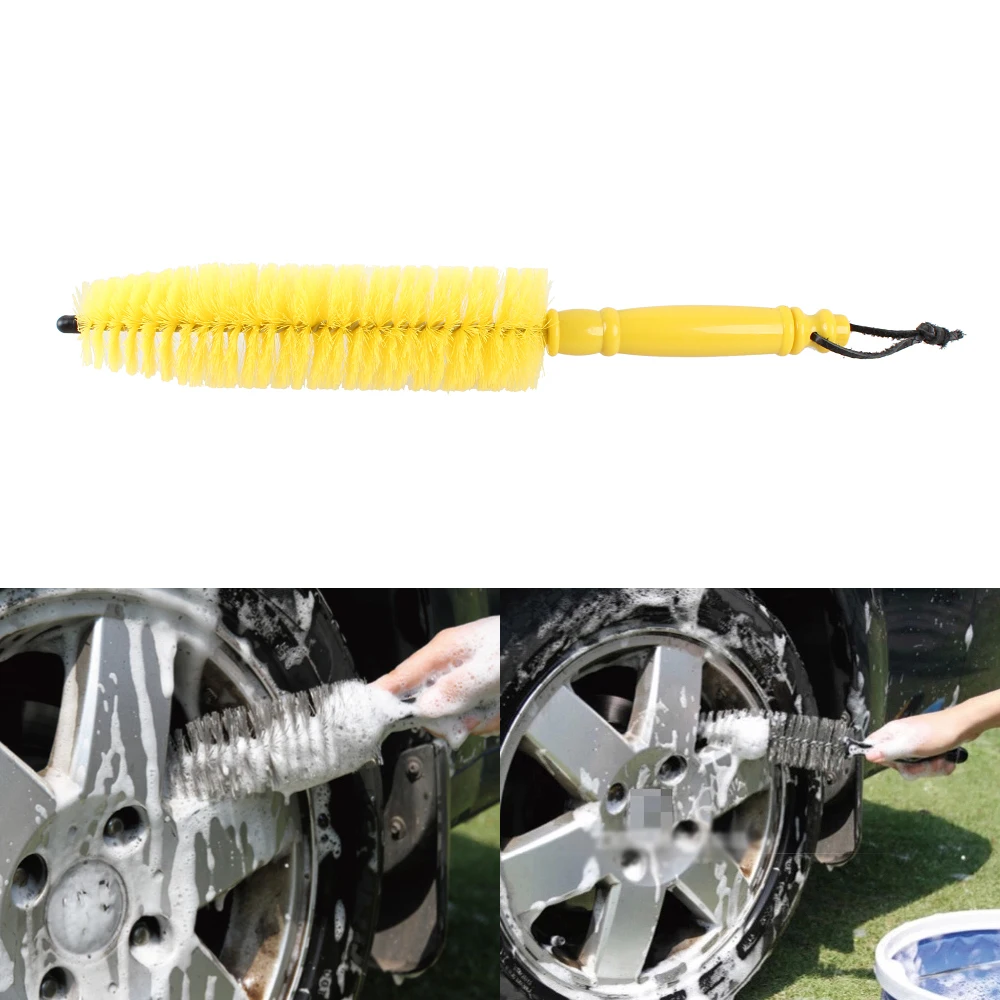 Auto Tool Tyre Cleaning Car Alloy Wheel Brush Vehicle Wash Tire Rim Clean Useful 