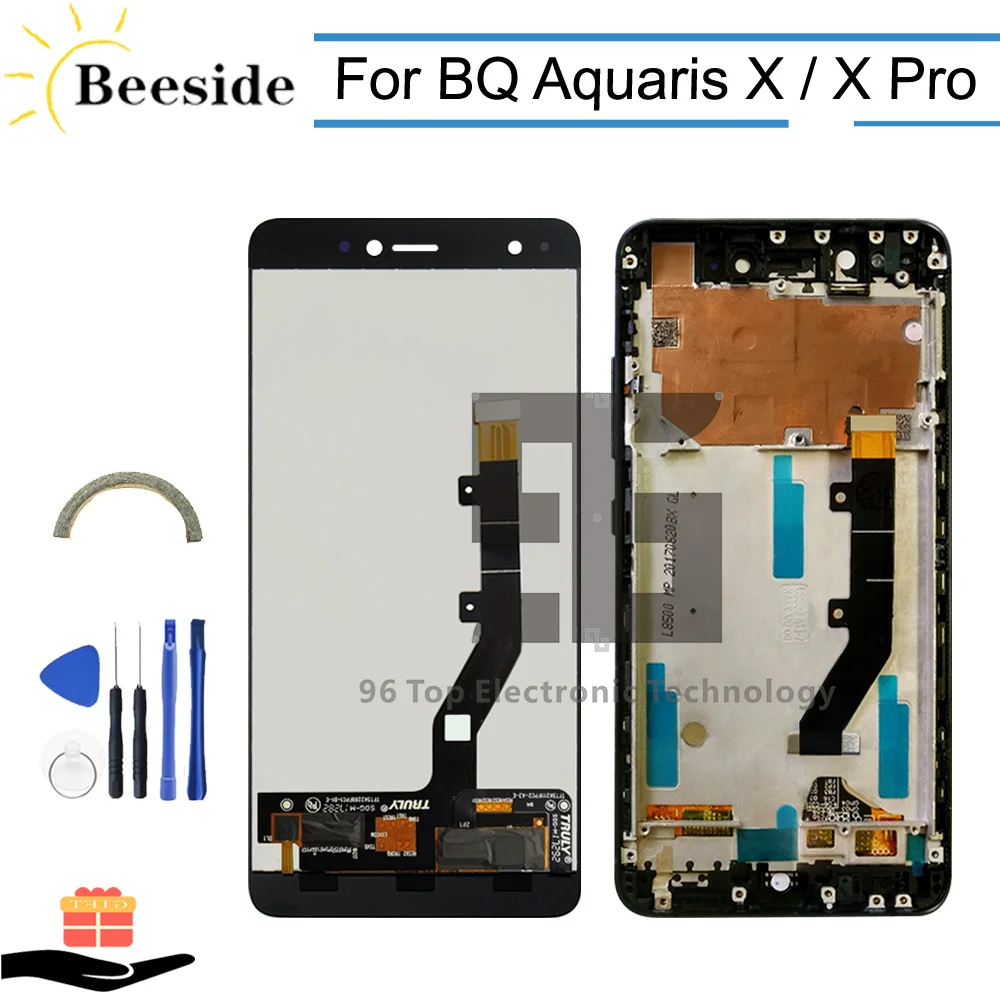 

AA+ Quality LCD with Frame For BQ Aquaris X / Aquaris X Pro LCD Display Touch Screen Digitizer Assembly Replace