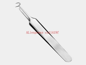 

hot 100pcs 11cm Stainless Steel Blackhead Acne Blemish Pimple Extractor Remover Needle Bend Curved
