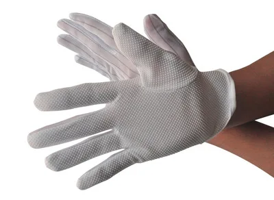 

Anti-static rubber gloves Double-ply rubber non-slip gloves Dot gloves processing dust-free protective gloves