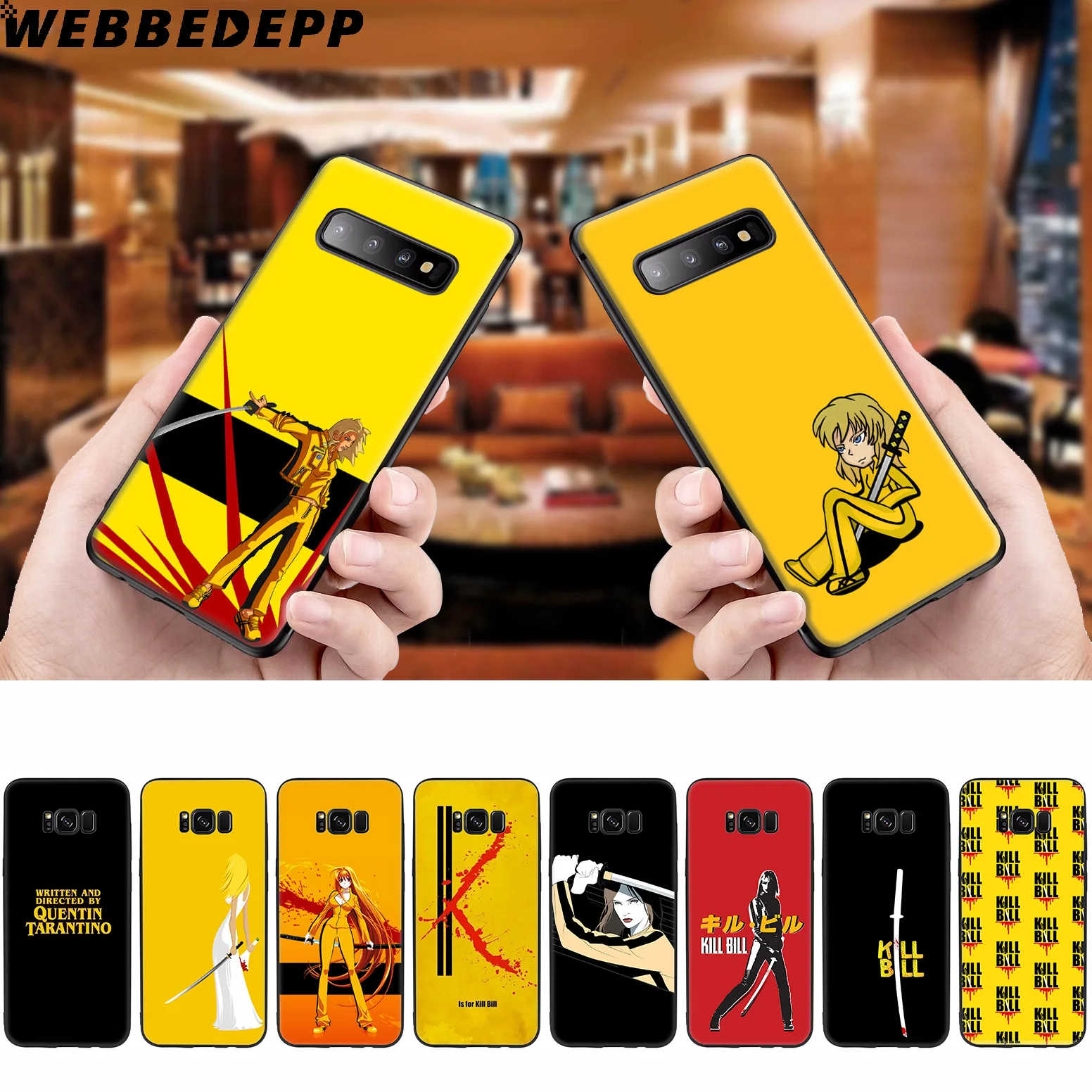 

WEBBEDEPP Kill Bill Movie Soft Silicone Case for Samsung Galaxy S10 S10e S9 S8 Plus S7 S6 Edge S9 Plus & J6 2018