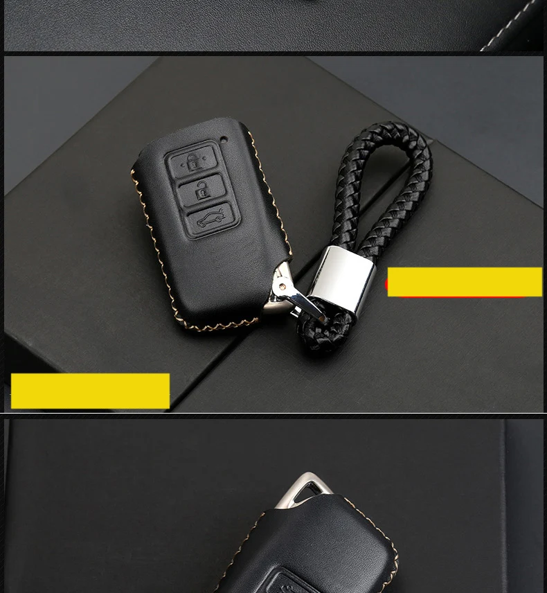 Lsrtw2017 Хомут кожаный чехол для автомобильных ключей, чехол для ключей для lexus rx200t rx350 rx450h f sport AL20