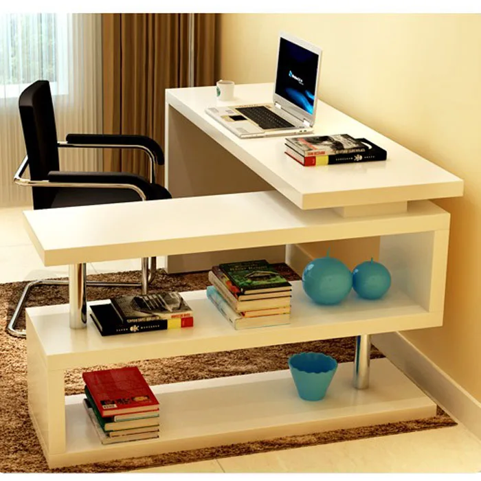 Cheap desktop corner computer desk writing household rotating bar