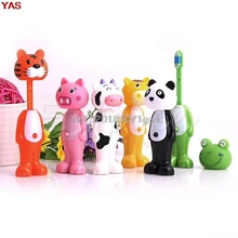 1 шт. мультяшная детская зубная щетка детская мягкая щетина телескопическая зубная щетка для чистки рта Легкая ручка# H027