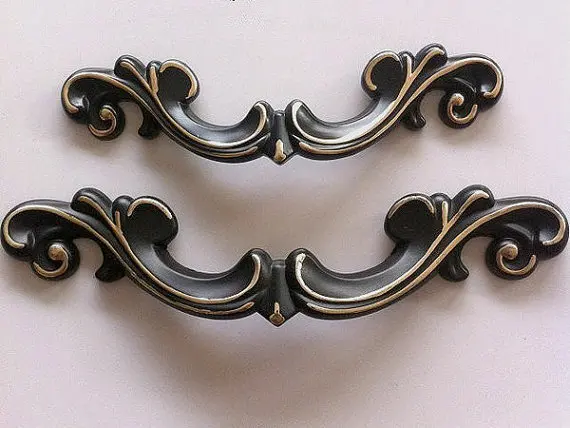 Decorative Door Pulls With Special Fittings To Connect One Pull