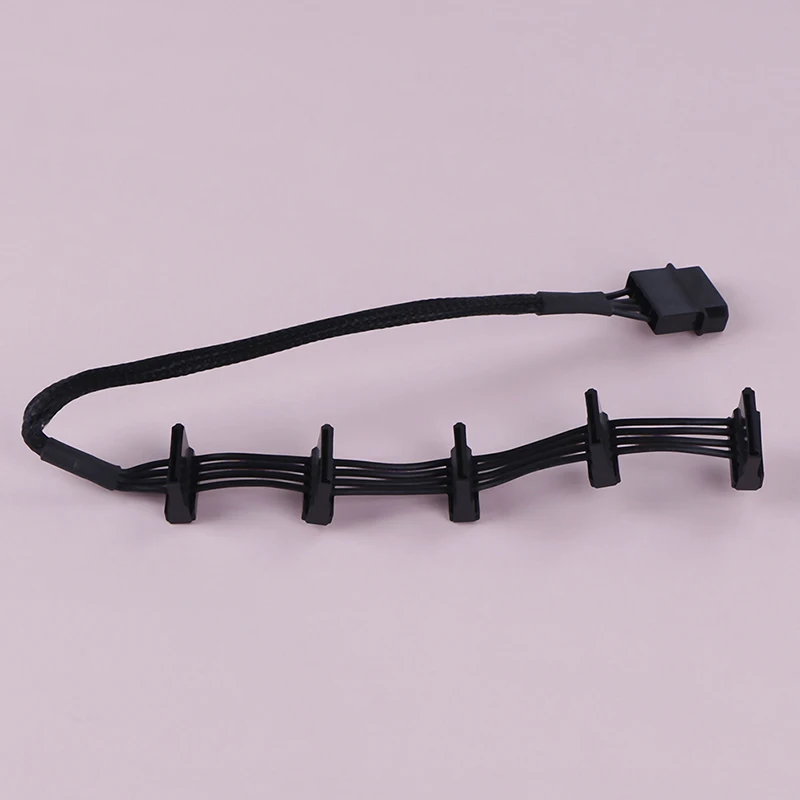 Фото 1 шт. ATX 4 контактный IDE Molex к 5 SATA серии ATA кабель питания Папа мама 18AWG 40 см для ПК 1 шт. ATX 4 контактный IDE Molex к 5 SATA серии ATA кабель питания Папа мама 18AWG 40 см для ПК