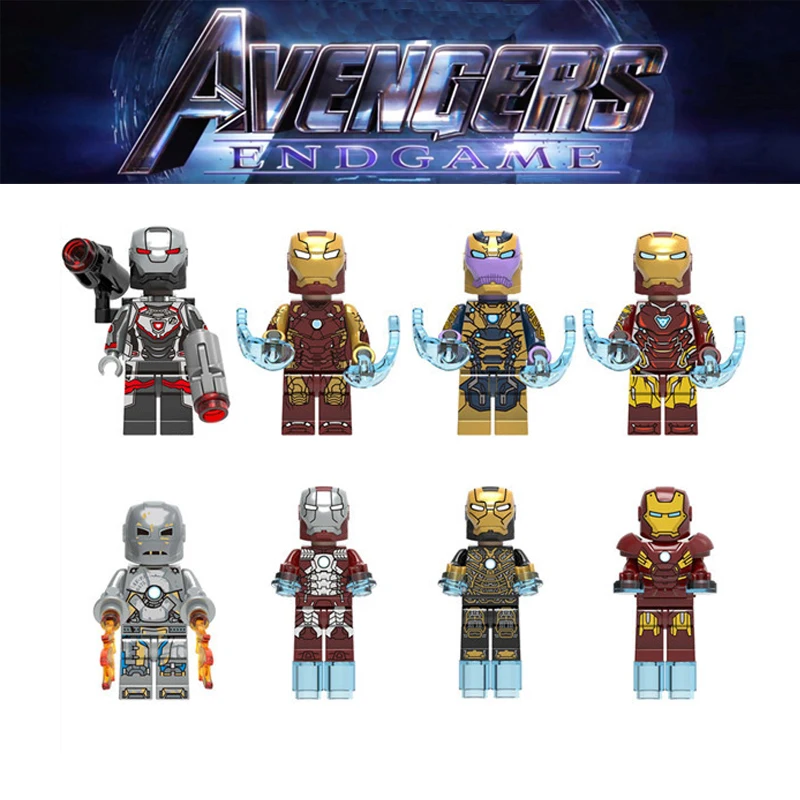 

Marvel Avengers Thanos Thor Iron Man Captain Machine Doctor Strange Building Blocks Children Toy