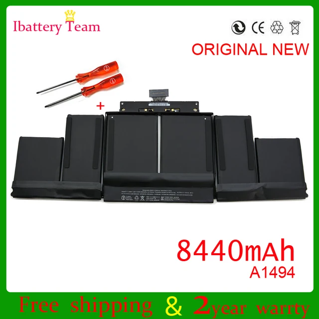 Replacement battery for mac 15 inch late 2013 retina battery