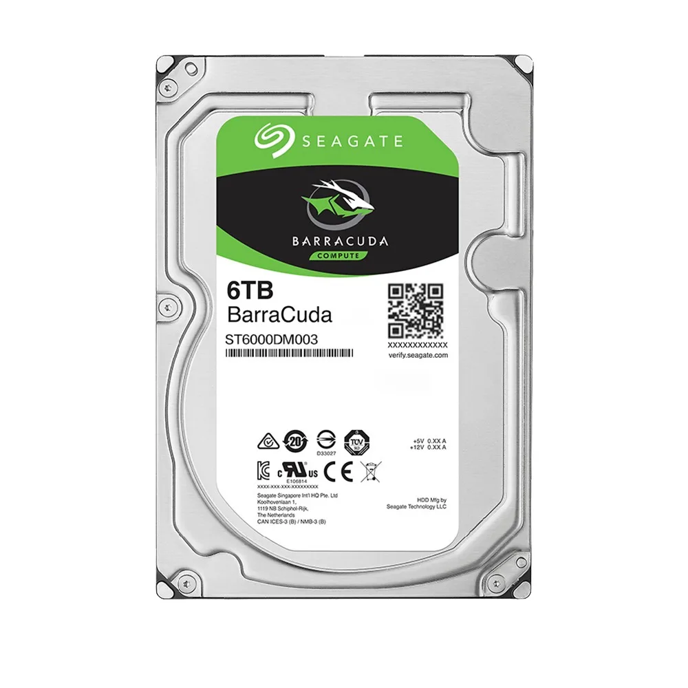  Seagate ST6000DM003 disco duro interno de escritorio de 6 TB 5400 RPM SATA 6 Gb/s 256 MB caché de 3