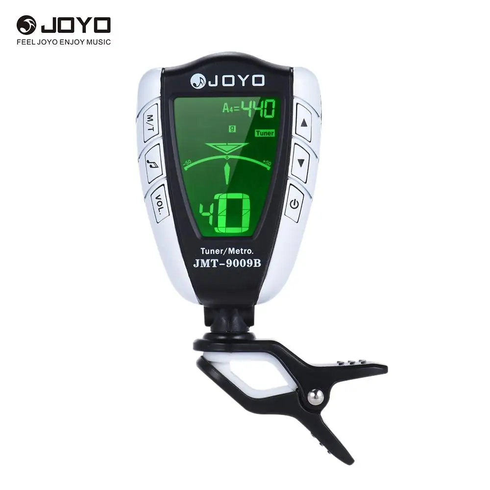 JOYO JMT 9009B 2 в 1 вращающийся зажим электронный тюнер метроном с ЖК дисплей Дисплей