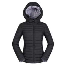 Хороший Для женщин зима с капюшоном короткая Базовая куртка легкая тонкая осень пальто Верхняя одежда плюс Размеры 2XL 4xl тонкий jaqueta feminina