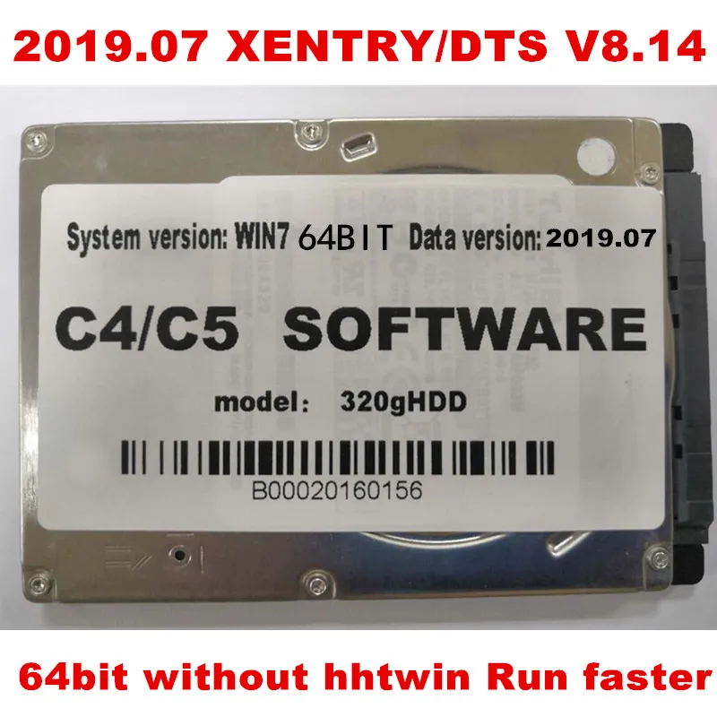 12 MB STAR SD C4/C5/C6 полный программный X-ENTRY/das/vediamo V5.1.1/dts V8.14/epc/WIS/hhtwin/starfinder/PL73 готов к работе - Цвет: 64BIT WITHOUT HHT