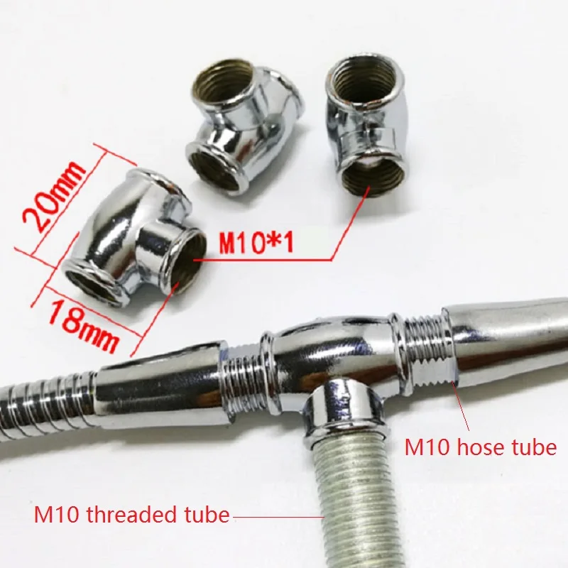 10 шт./лот M10 Женский тройник муфта, трехполосное соединение; t-соединение; дуплексный фитинг для освещения лампы клип крепление