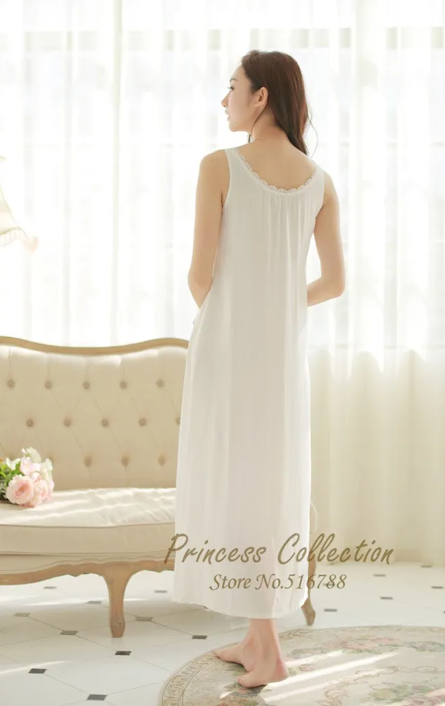 Халат принцессы, Женская длинная одежда для сна, ночная рубашка с вышивкой, комплект из двух предметов