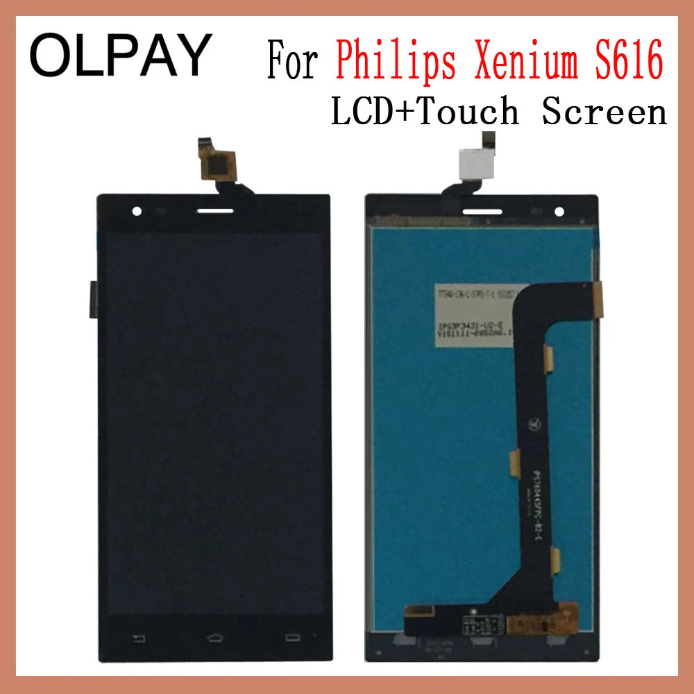 OLPAY 5 ''Новый оригинальный для Philips Xenium S616 S 616 Мобильный телефон ЖК дисплей +