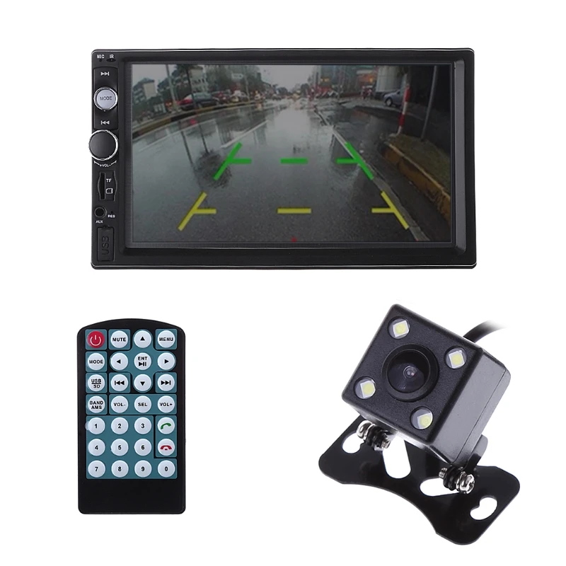 

2 din car radio 7" HD Player MP5 Touch Screen Digital Display Bluetooth Multimedia USB 2din Autoradio Car Backup Monitor