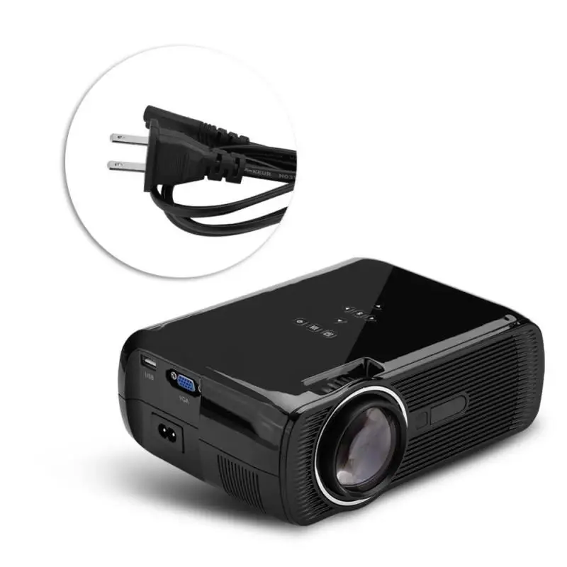 Домашний мини-кинотеатр 1080 P Full HD HDMI Bluetooth wifi светодиодный проектор Видео Медиа плейер черный США