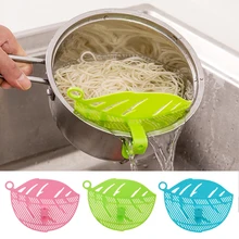 Ситечко для очистки риса дренажная доска перегородка оснастка типа Сито Фильтр для мытья бобов, гороха форма листа промывка риса фильтрующий гаджет