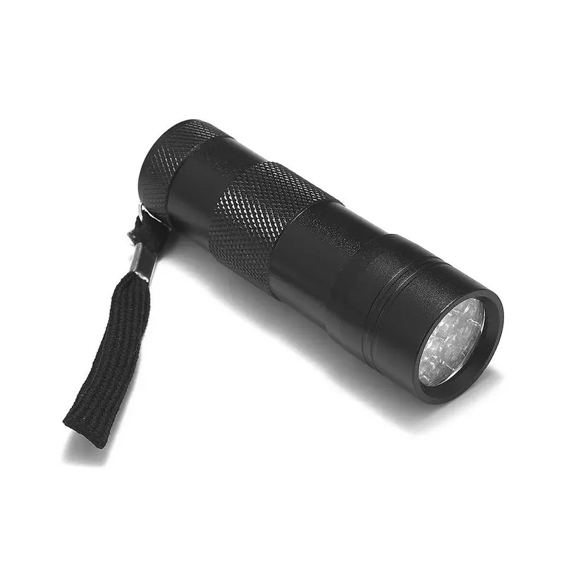 

300pcs Mini 12LED UV Flashlight LED Flashlight Ultra Violet Invisible Ink Marker Detection Torch Light AAA UV lamp Lantern
