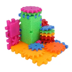 81 шт. 3D здание головоломки Наборы Пластик Электрические шестерни изделие Пластик кирпичи развивающие игрушки для детей рождественские